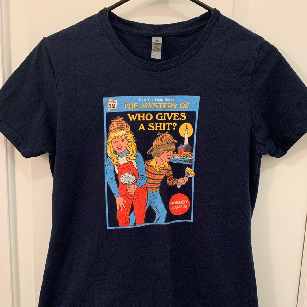 Steven Rhodes Navy Blue Women’s L Graphic Tee